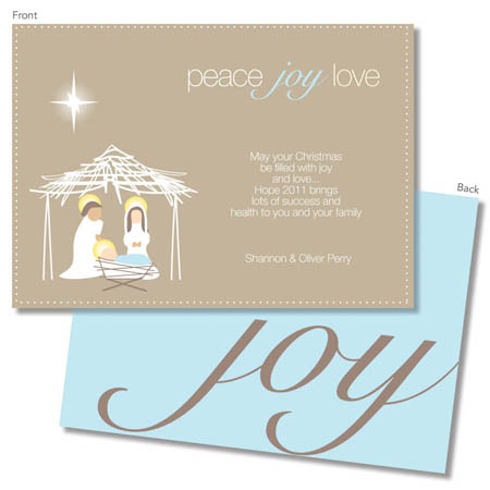 Spark & Spark Holiday Greeting Cards - Minimal Nativity - Khaki Spark & Spark Holiday Greeting Cards - Minimal Nativity - Khaki