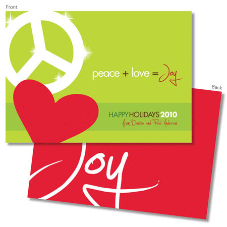 Spark & Spark Holiday Greeting Cards - Peace Love and Joy