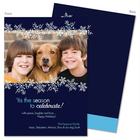 Spark & Spark Holiday Greeting Cards - Floating Snowflakes (Photo Cards) Spark & Spark Holiday Greeting Cards - Floating Snowflakes (Photo Cards)