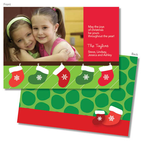 Spark & Spark Holiday Greeting Cards - Merry Stockings (Photo Cards) Spark & Spark Holiday Greeting Cards - Merry Stockings (Photo Cards)