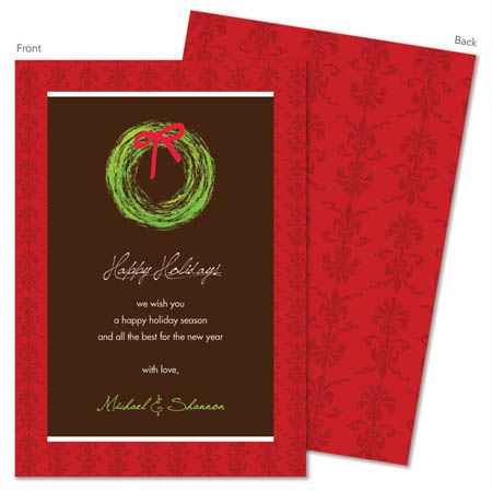 Spark & Spark Holiday Greeting Cards - My Festive Wreath Spark & Spark Holiday Greeting Cards - My Festive Wreath