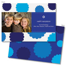 Spark & Spark Holiday Greeting Cards - Hanukkah Rosettes (Photo Cards)