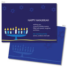 Spark & Spark Holiday Greeting Cards - Hanukkah Menorah