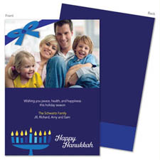 Spark & Spark Holiday Greeting Cards - Family Menorah (Photo Cards)