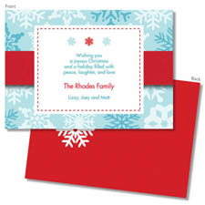 Spark & Spark Holiday Greeting Cards - Falling Icy Snowflakes