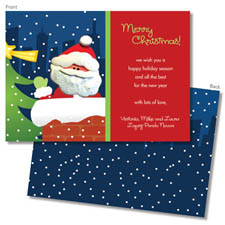 Spark & Spark Holiday Greeting Cards - Santa's Here With Gifts