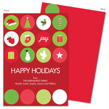 Spark & Spark Holiday Greeting Cards - Merry Christmas Polka Dots