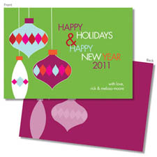 Spark & Spark Holiday Greeting Cards - Hanging Ornaments - Green