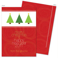 Spark & Spark Holiday Greeting Cards - Three Christmas Trees