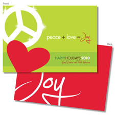 Spark & Spark Holiday Greeting Cards - Peace Love and Joy