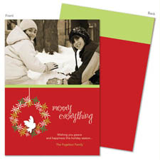 Spark & Spark Holiday Greeting Cards - Wreath of Peace (Photo Cards)