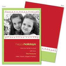 Spark & Spark Holiday Greeting Cards - Christmas Loops (Photo Cards)