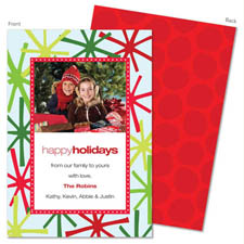 Spark & Spark Holiday Greeting Cards - Merry Mod Stars (Photo Cards)