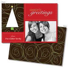 Spark & Spark Holiday Greeting Cards - Chic Christmas Tree (Photo Cards)