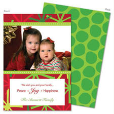 Spark & Spark Holiday Greeting Cards - Merry Trendy Stars (Photo Cards)