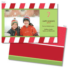 Spark & Spark Holiday Greeting Cards - Sweet Candy Cane (Photo Cards)