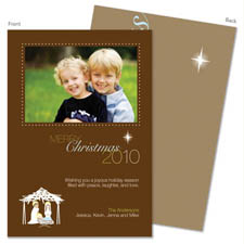 Spark & Spark Holiday Greeting Cards - Nativity Set (Photo Cards)