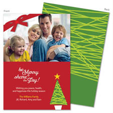 Spark & Spark Holiday Greeting Cards - Christmas Modern Tree (Photo Cards)
