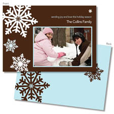 Spark & Spark Holiday Greeting Cards - Snowflake Window (Photo Cards)