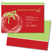Spark & Spark Holiday Greeting Cards - Modern Winter Wreath