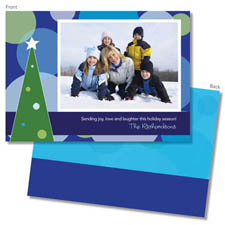 Spark & Spark Holiday Greeting Cards - My Christmas in Blue (Photo Cards)