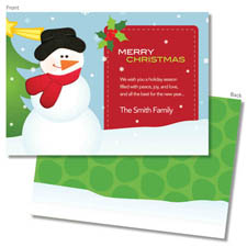 Spark & Spark Holiday Greeting Cards - My Backyard Snowman