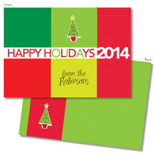 Spark & Spark Holiday Greeting Cards - Colorful Blocks