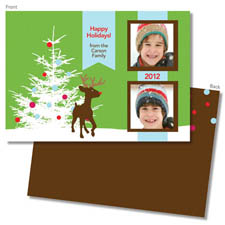 Spark & Spark Holiday Greeting Cards - Rudolph in the Snow (Photo Cards)