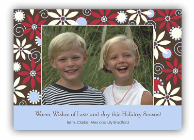 Digital Holiday Photo Cards by Stacy Claire Boyd (Blueberry Fizz)