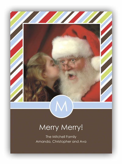 Digital Holiday Photo Cards by Stacy Claire Boyd (Striped Holidays)
