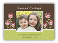 Stacy Claire Boyd - Holiday Photo Cards (Chocolate Peppermint Floral)