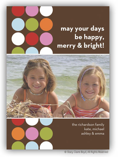 Digital Holiday Photo Cards by Stacy Claire Boyd (Candy Dots)