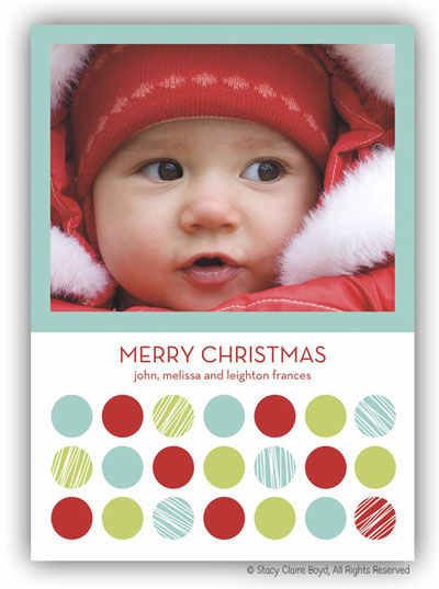 Digital Holiday Photo Cards by Stacy Claire Boyd (Holiday Polka)