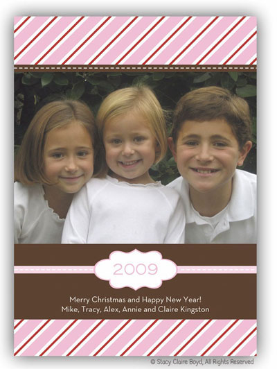 Digital Holiday Photo Cards by Stacy Claire Boyd (Candy Striped Christmas)