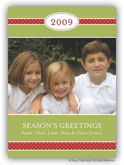 Digital Holiday Photo Cards by Stacy Claire Boyd (Holly Berry)