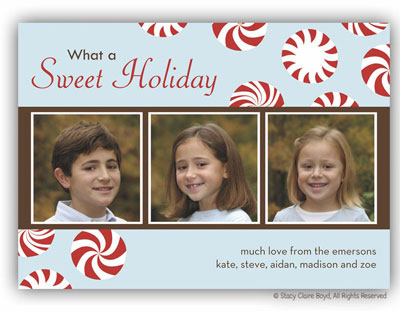 Digital Holiday Photo Cards by Stacy Claire Boyd (Peppermint Twist)
