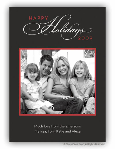 Digital Holiday Photo Cards by Stacy Claire Boyd (Happy Holidays)