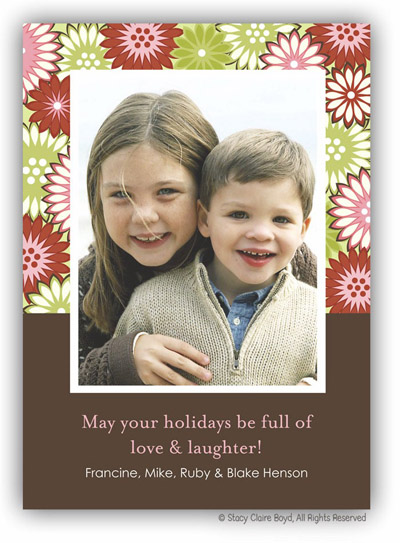 Digital Holiday Photo Cards by Stacy Claire Boyd (Full Bloom)