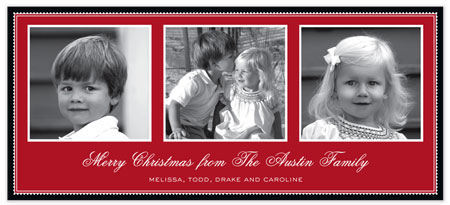 Digital Holiday Photo Cards by Stacy Claire Boyd (Three's A Charm - Red) Digital Holiday Photo Cards by Stacy Claire Boyd (Three's A Charm - Red)