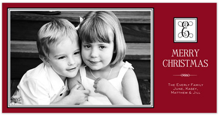Digital Holiday Photo Cards by Stacy Claire Boyd (Seasonal Simplicity - Red)