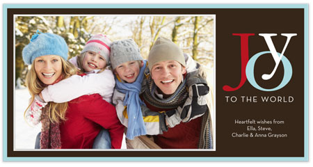 Digital Holiday Photo Cards by Stacy Claire Boyd (Joy to the World)