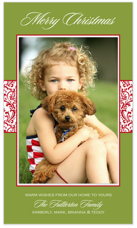 Digital Holiday Photo Cards by Stacy Claire Boyd (Vintage Wrap - Chartreuse) Digital Holiday Photo Cards by Stacy Claire Boyd (Vintage Wrap - Chartreuse)