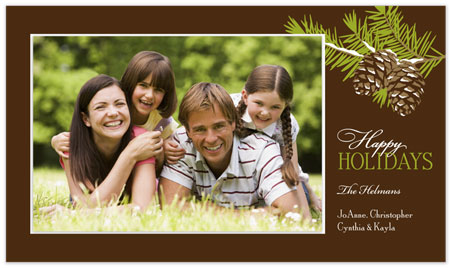 Digital Holiday Photo Cards by Stacy Claire Boyd (Woodsy Pine)