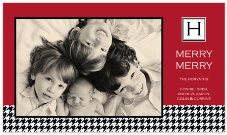 Digital Holiday Photo Cards by Stacy Claire Boyd (Merry Houndstooth)