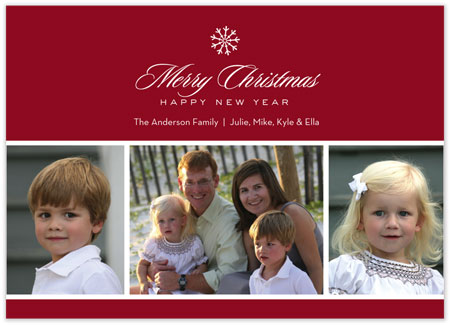 Digital Holiday Photo Cards by Stacy Claire Boyd (Single Snowflake)