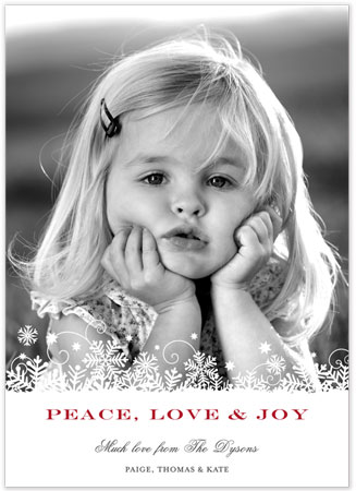 Digital Holiday Photo Cards by Stacy Claire Boyd (Frosty Flakes)