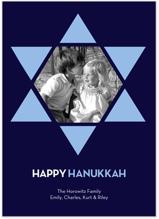 Digital Holiday Photo Cards by Stacy Claire Boyd (Hanukkah Star)