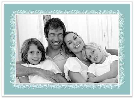 Digital Holiday Photo Cards by Stacy Claire Boyd (Snowdrift - Aqua)