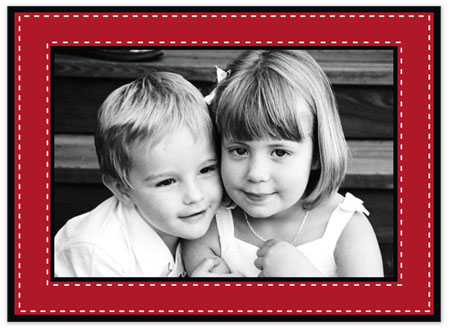 Digital Holiday Photo Cards by Stacy Claire Boyd (Dashing Through the Snow - Red)