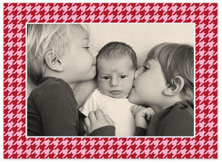 Digital Holiday Photo Cards by Stacy Claire Boyd (Holiday Houndstooth - Red) Digital Holiday Photo Cards by Stacy Claire Boyd (Holiday Houndstooth - Red)